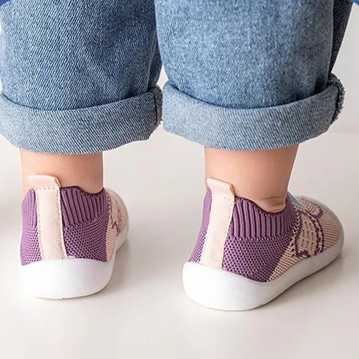 Sapatinho Meia Infantil Malha Respirável Antiderrapante - Ama Mamma
