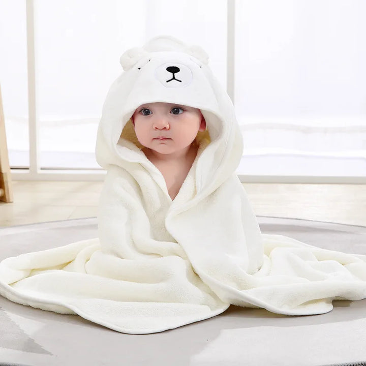 Toalha de Banho com Capuz Bichinhos para Bebê e Recém-Nascido - Ama Mamma
