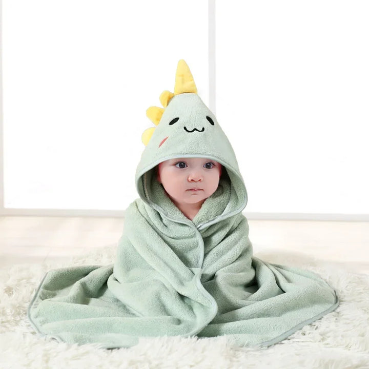 Toalha de Banho com Capuz Bichinhos para Bebê e Recém-Nascido - Ama Mamma