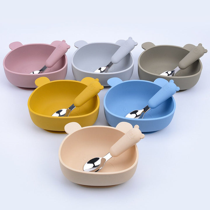 Bowl e Talheres para Alimentação do Bebê Meu Ursinho - Ama Mamma