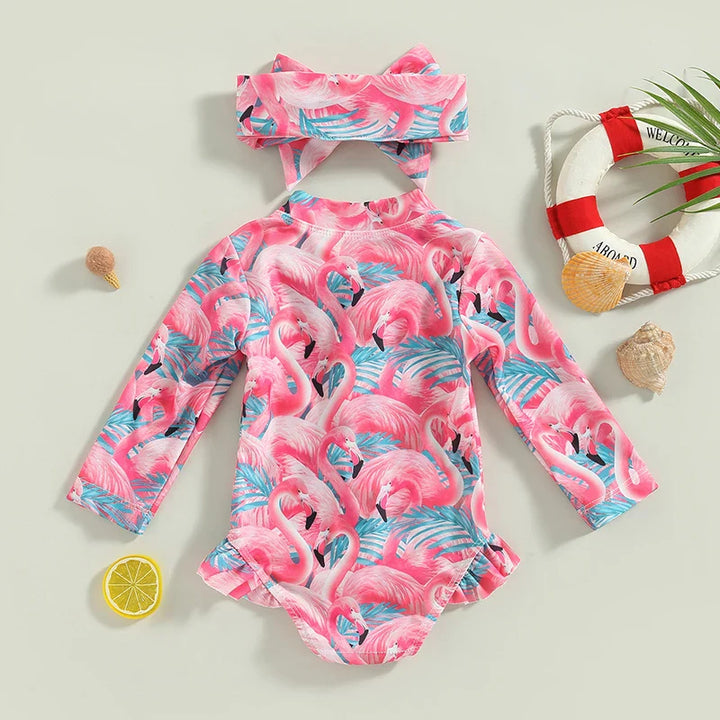 Maio Infantil Tropical Manga Longa + Faixa de Cabelo - Ama Mamma