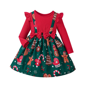 Vestido Natalino Princesa Vermelho para Meninas - Ama Mamma