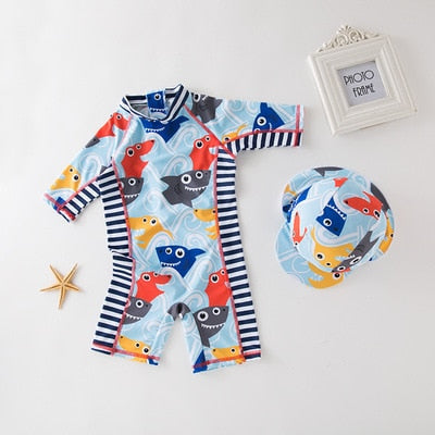 Macacão de Banho Summer + Chapéu Proteção UVA - Ama Mamma