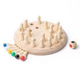 Jogo da Memória Tabuleiro das Cores Brinquedo Educativo de Madeira - Ama Mamma