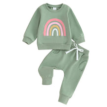 Conjunto Moletom Feminino Infantil Arco Iris