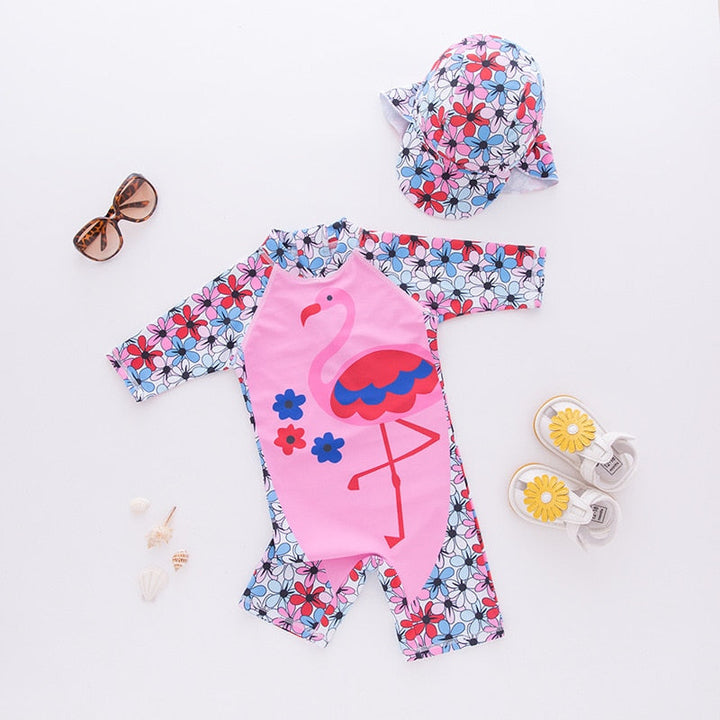 Macacão de Banho Summer + Chapéu Proteção UVA - Ama Mamma