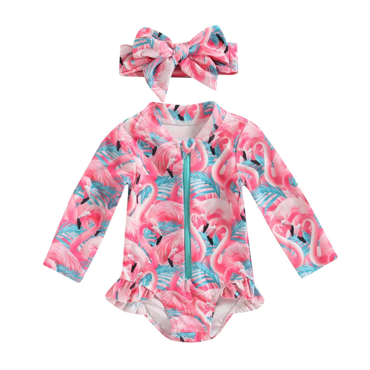 Maio Infantil Tropical Manga Longa + Faixa de Cabelo - Ama Mamma