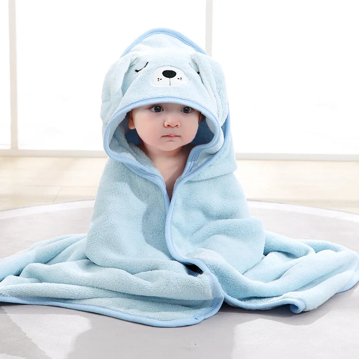 Toalha de Banho com Capuz Bichinhos para Bebê e Recém-Nascido - Ama Mamma