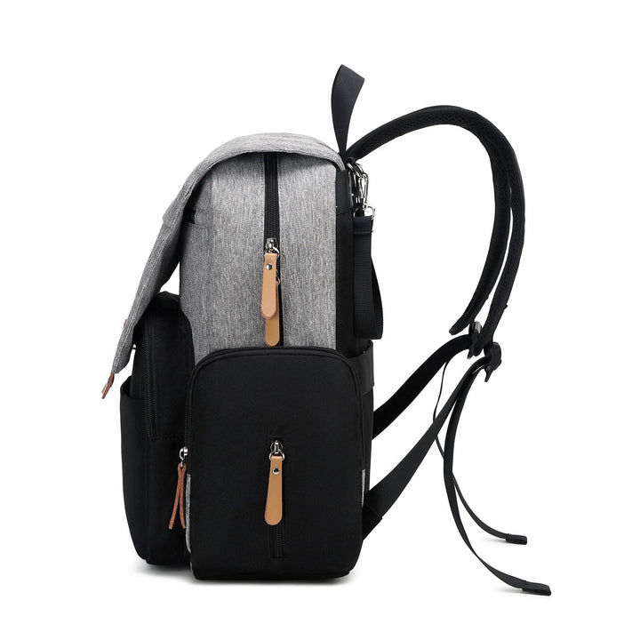 Mochila Bolsa Maternidade Cinza/Preta - Ama Mamma