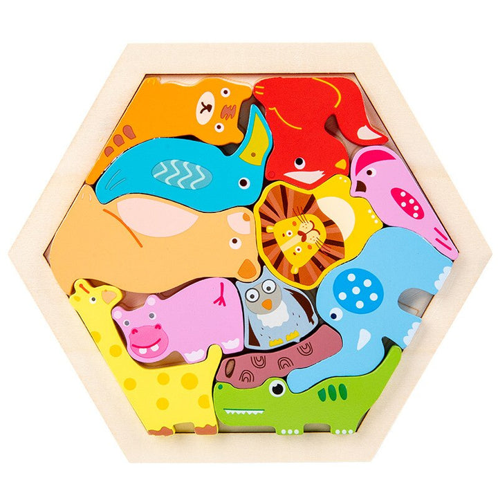 Quebra-cabeça 3D com Moldura Hexagonal - Ama Mamma