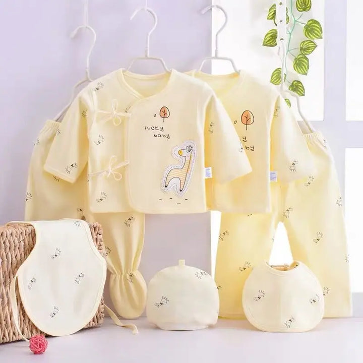 Kit Enxoval Bebê RN - Conjunto Saída de Maternidade 7 Peças - Ama Mamma
