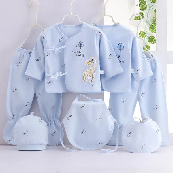 Kit Enxoval Bebê RN - Conjunto Saída de Maternidade 7 Peças - Ama Mamma