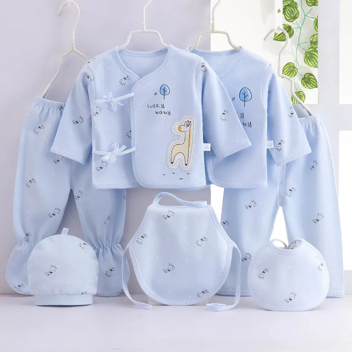 Kit Enxoval Bebê RN - Conjunto Saída de Maternidade 7 Peças - Ama Mamma