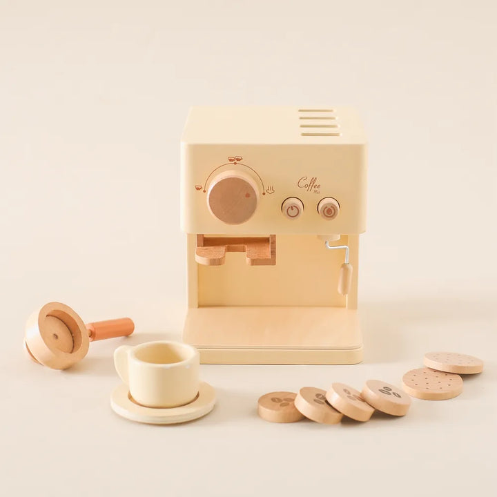 Cozinha Montessori - Máquina de Café Expresso de Madeira - Ama Mamma