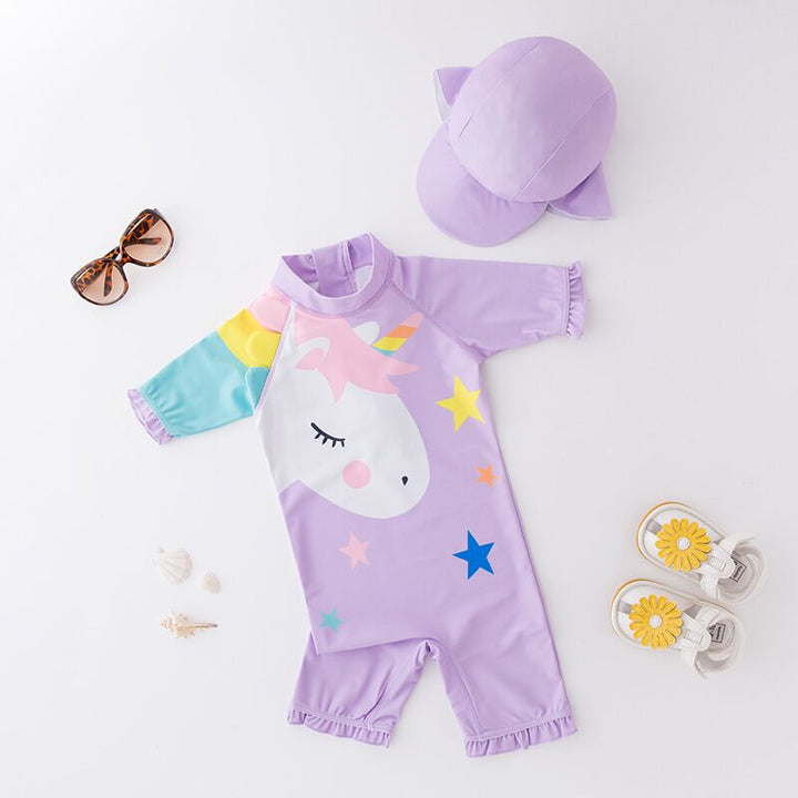 Macacão de Banho Summer + Chapéu Proteção UVA - Ama Mamma