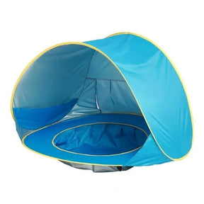 Tenda de Praia com Proteção UV e Mini Piscina para Bebê