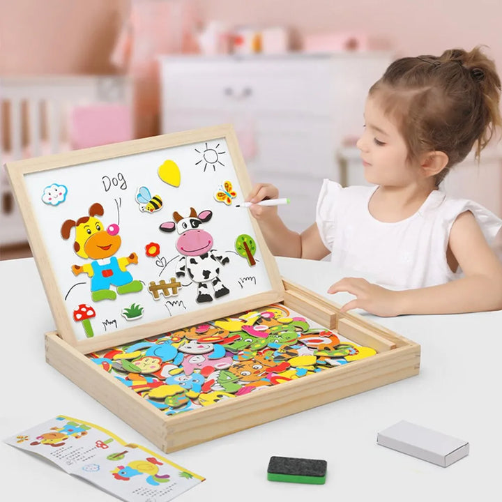 Quadro Magnético Infantil Multifuncional 2 em 1 - Ama Mamma