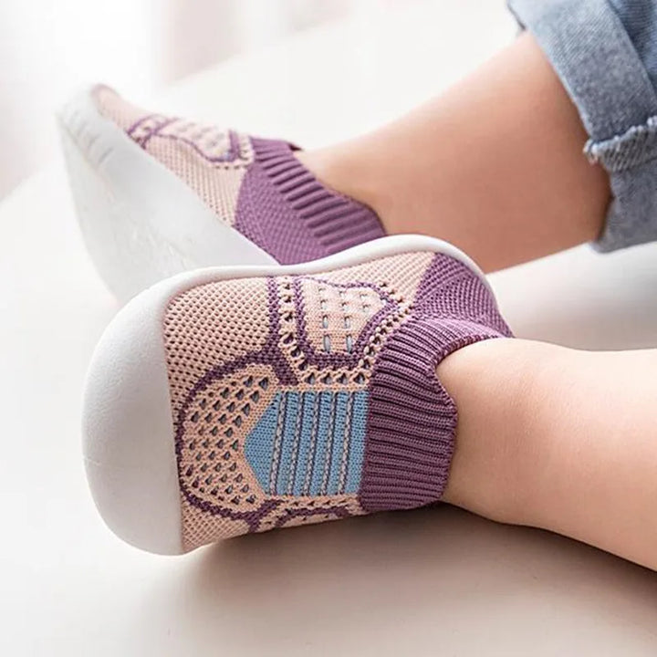 Sapatinho Meia Infantil Malha Respirável Antiderrapante - Ama Mamma