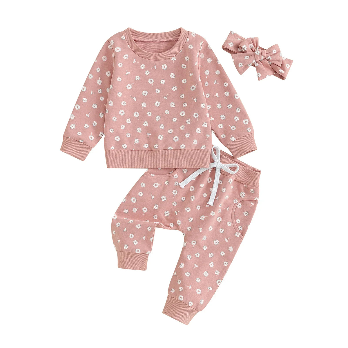 Conjunto Moletom Infantil Feminino Flores