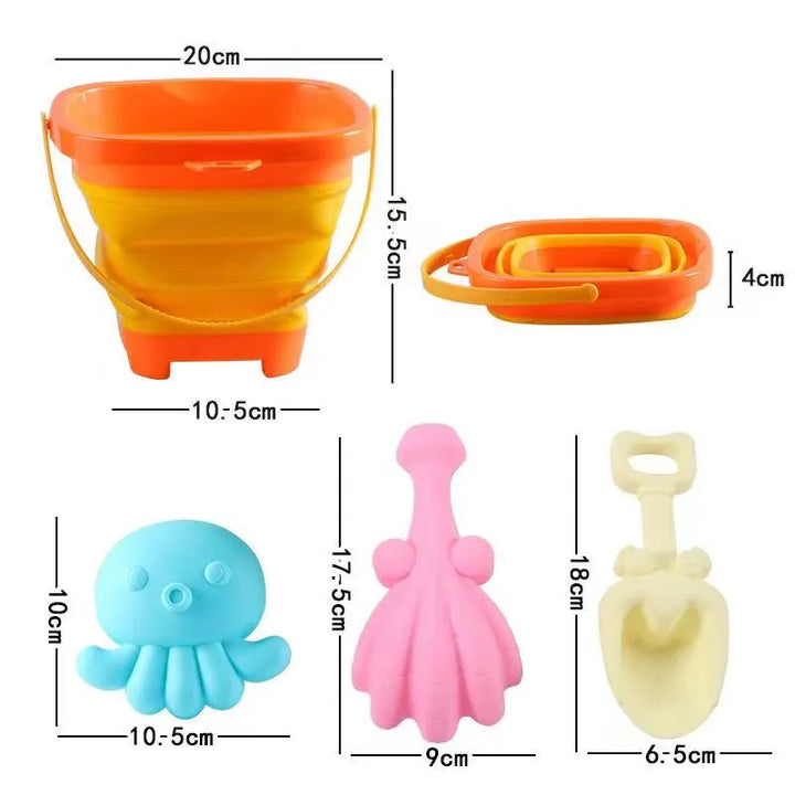 Brinquedo de Praia Baldinho de Areia Retrátil - Ama Mamma