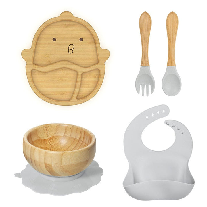 Kit Alimentação do Bebê Fazendinha - 5 Peças - Ama Mamma