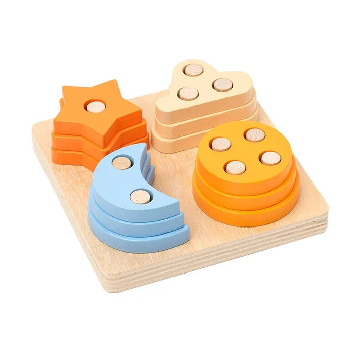 Blocos de Construção Montessori - Formas Geométricas - Ama Mamma