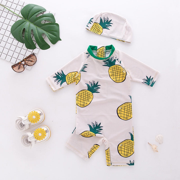 Macacão de Banho Summer + Chapéu Proteção UVA - Ama Mamma