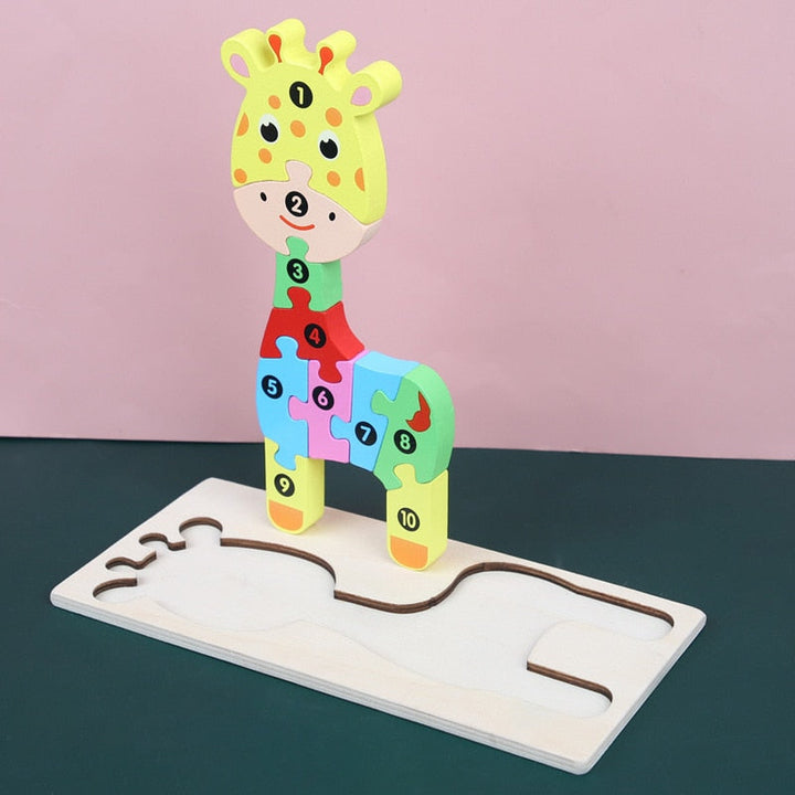 Quebra-cabeça 3D Vamos Montar e Contar - Ama Mamma