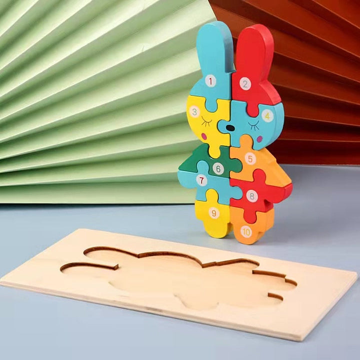 Quebra-cabeça 3D Vamos Montar e Contar - Ama Mamma