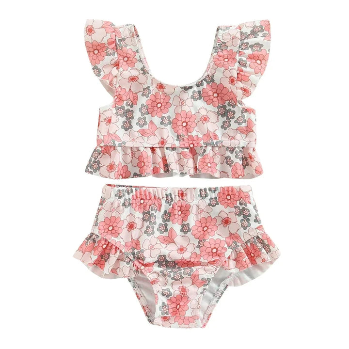 Biquíni com Babados e Estampa Floral Ama Mamma - Ama Mamma