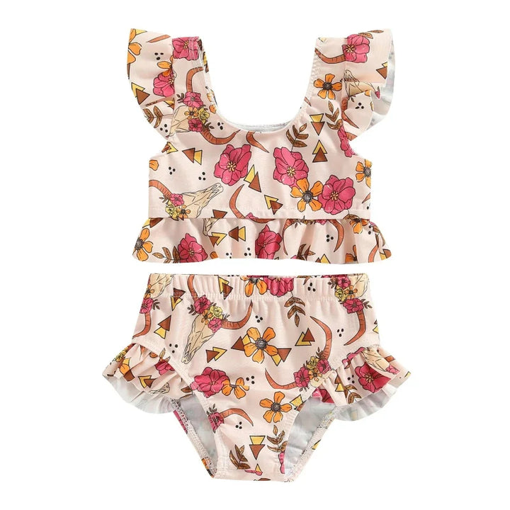Biquíni com Babados e Estampa Floral Ama Mamma - Ama Mamma