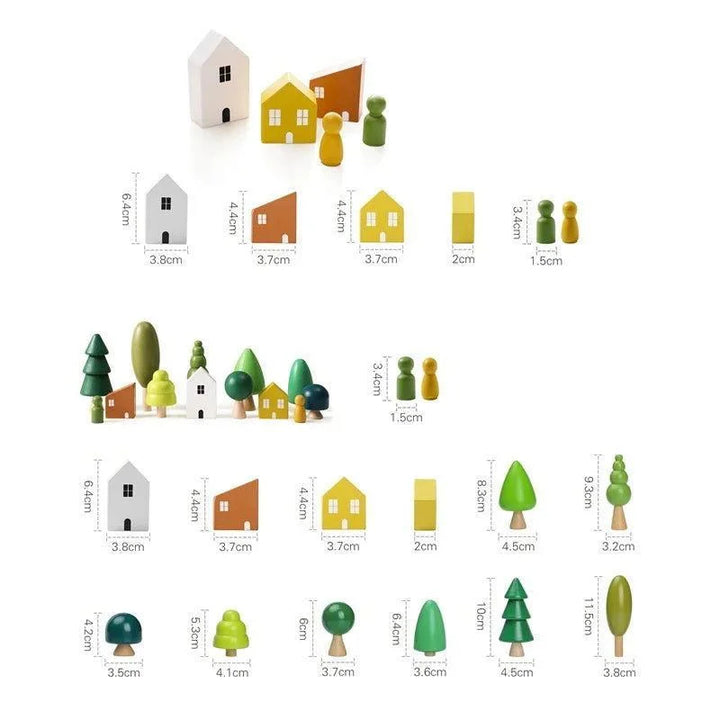 Blocos de Madeira Montessorianos Ama Mamma - Ama Mamma