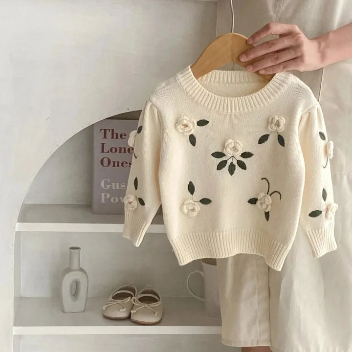 Blusa Tricot com Bordado Floral Ama Mamma - Ama Mamma