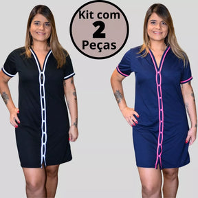 Conjunto de 2 Pijamas Amamentação Americano Luxo