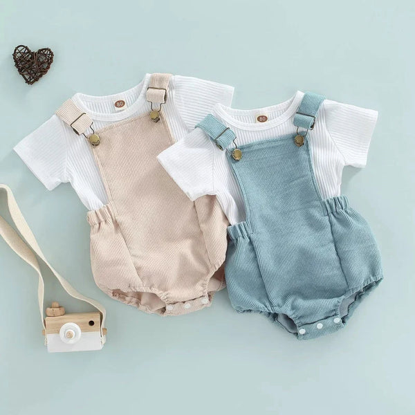 Conjunto de Verão Macacão e Camiseta Ama Mamma - Ama Mamma