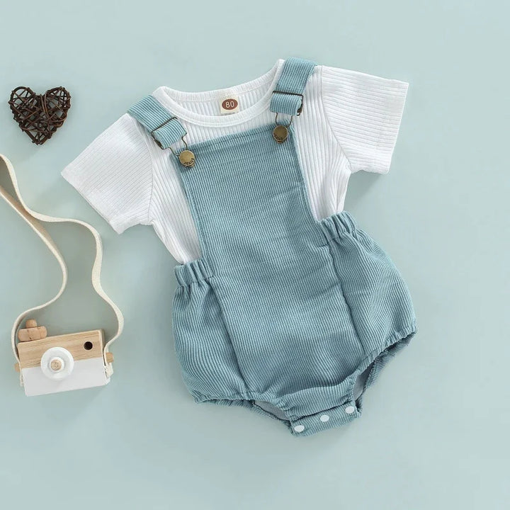 Conjunto de Verão Macacão e Camiseta Ama Mamma - Ama Mamma