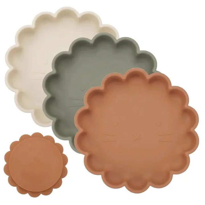 Conjunto Prático de Prato Antiderrapante e Talheres de Silicone Ama Mamma - Ama Mamma