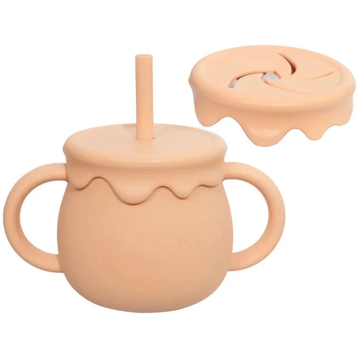 Copo Aconchegante de Silicone com Canudo para Bebê Ama Mamma - 250ml - Ama Mamma