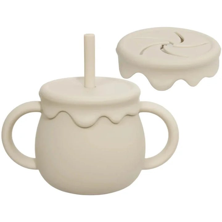 Copo Aconchegante de Silicone com Canudo para Bebê Ama Mamma - 250ml - Ama Mamma