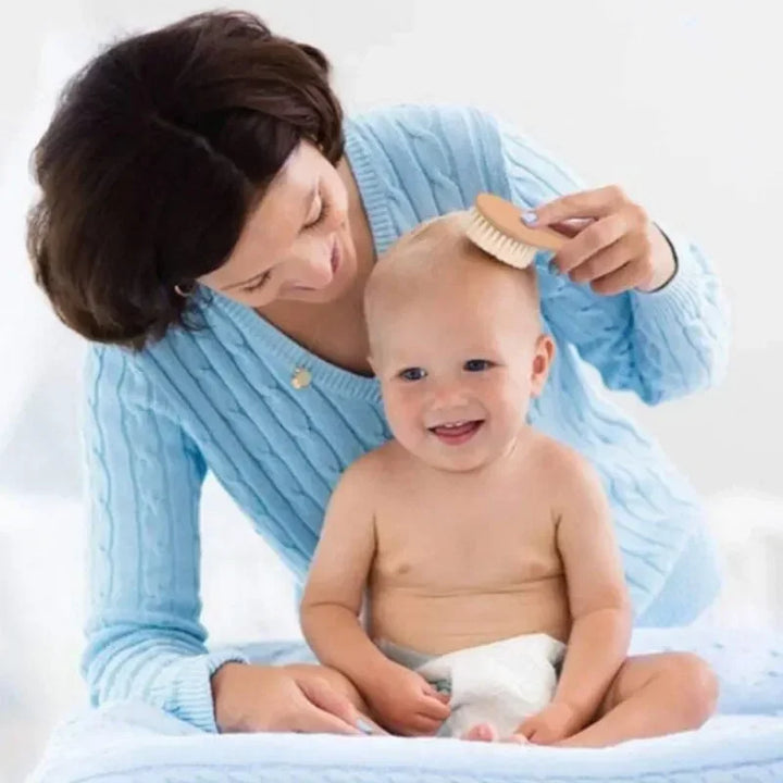 Kit de Higiene Capilar para Recém-Nascidos em Madeira Ama Mamma - Ama Mamma