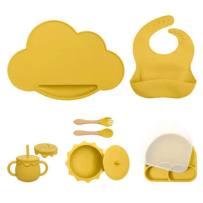 Kit Completo de Introdução Alimentar em Silicone 7 Peças Ama Mamma