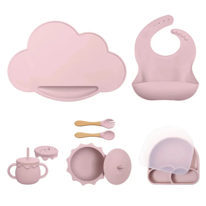 Kit Completo de Introdução Alimentar em Silicone 7 Peças Ama Mamma