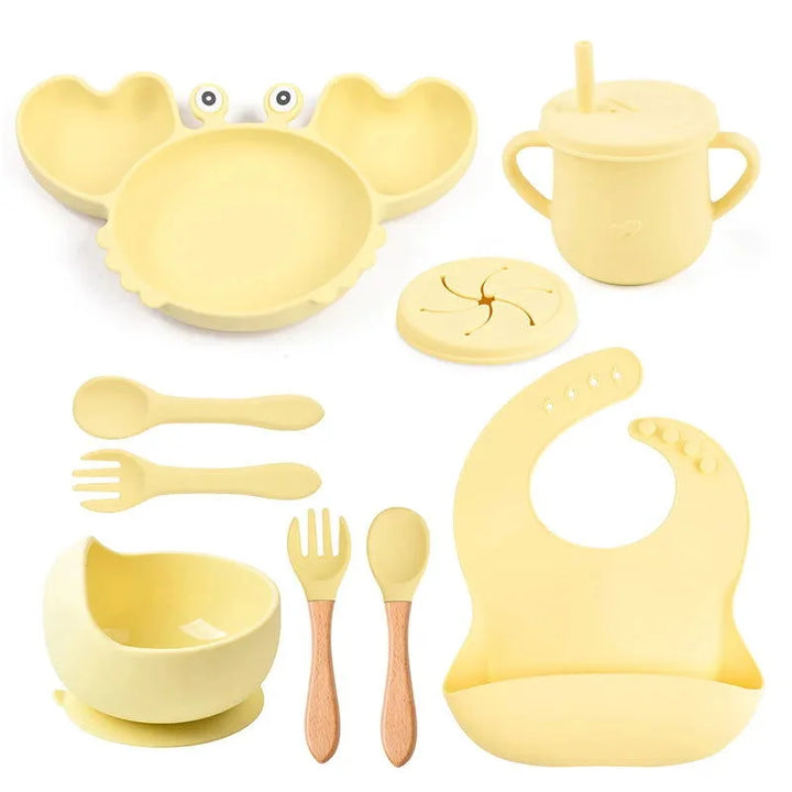 Kit Alimentação Divertido Caranguejo 8 Peças Ama Mamma - Ama Mamma