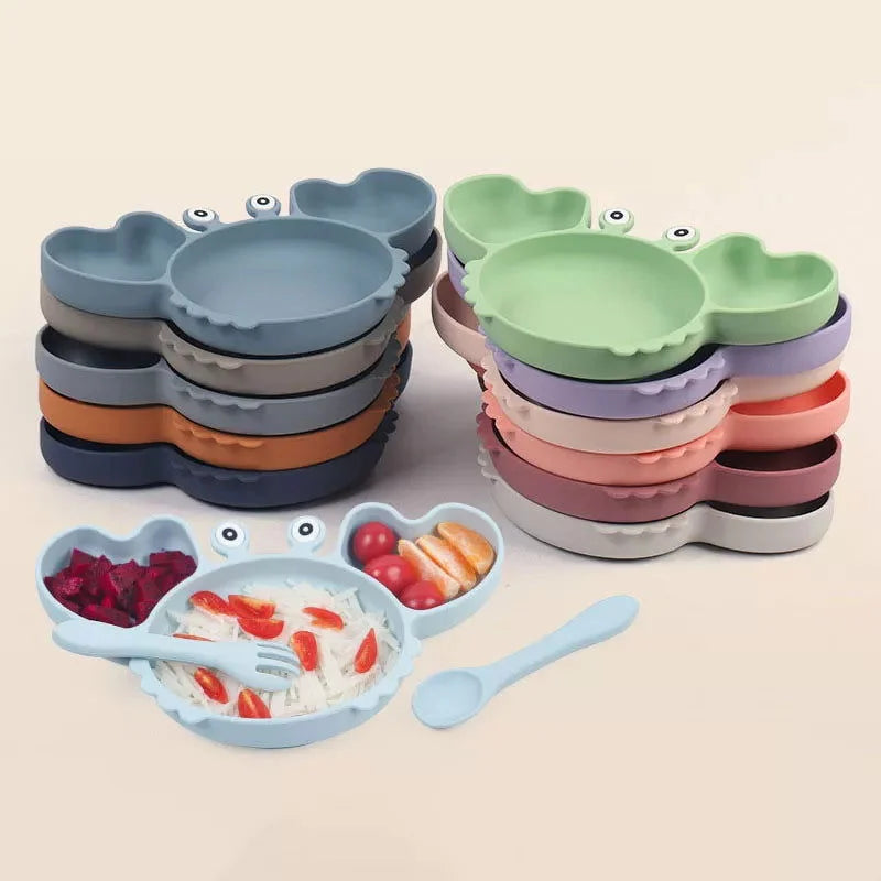 Kit Alimentação Divertido Caranguejo 8 Peças Ama Mamma