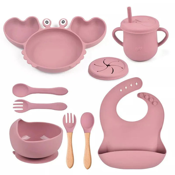 Kit Alimentação Divertido Caranguejo 8 Peças Ama Mamma - Ama Mamma