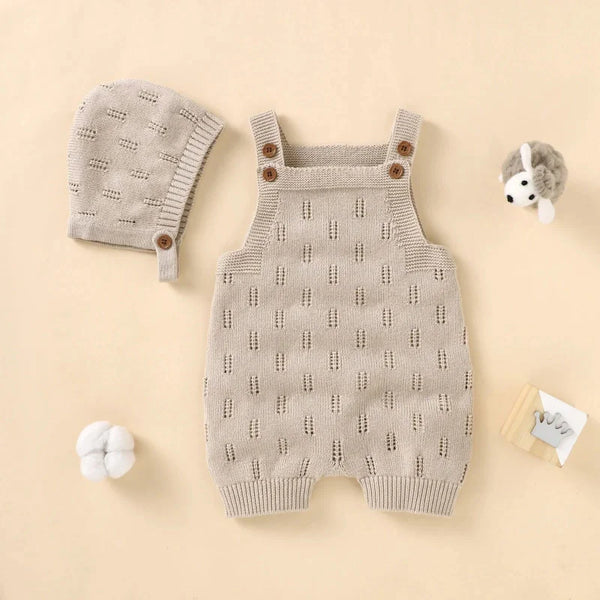 Macacão Tricot Curto com Gorro Delicado Ama Mamma - Ama Mamma