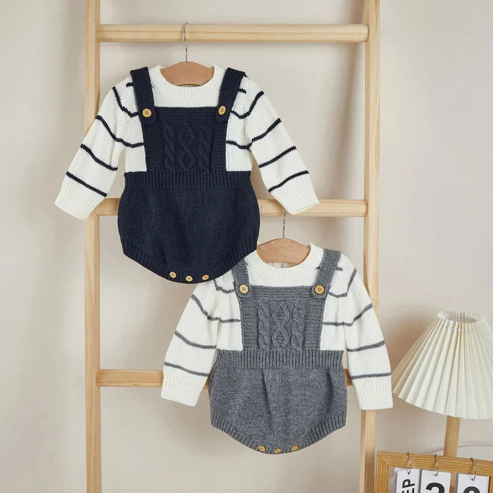 Macacão Tricot Listrado Confort Elegance para Bebê Ama Mamma - Ama Mamma