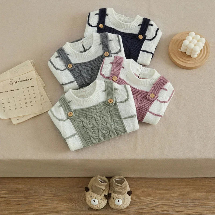 Macacão Tricot Listrado Confort Elegance para Bebê Ama Mamma - Ama Mamma