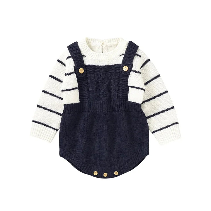 Macacão Tricot Listrado Confort Elegance para Bebê Ama Mamma - Ama Mamma
