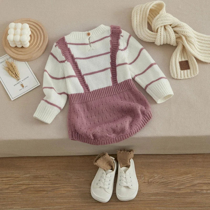 Macacão Tricot Listrado Confort Elegance para Bebê Ama Mamma - Ama Mamma